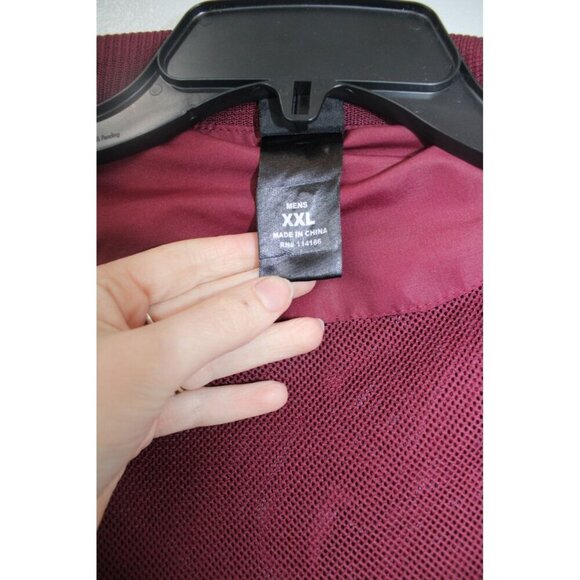 Texas A&M Aggies Colosseum Athletics Wind Jacket Mens XXL Red Full Zip Sporty - Picture 9 of 11